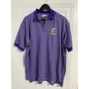 Retro Minnesota Vikings Polo Shirt Men's Size XL